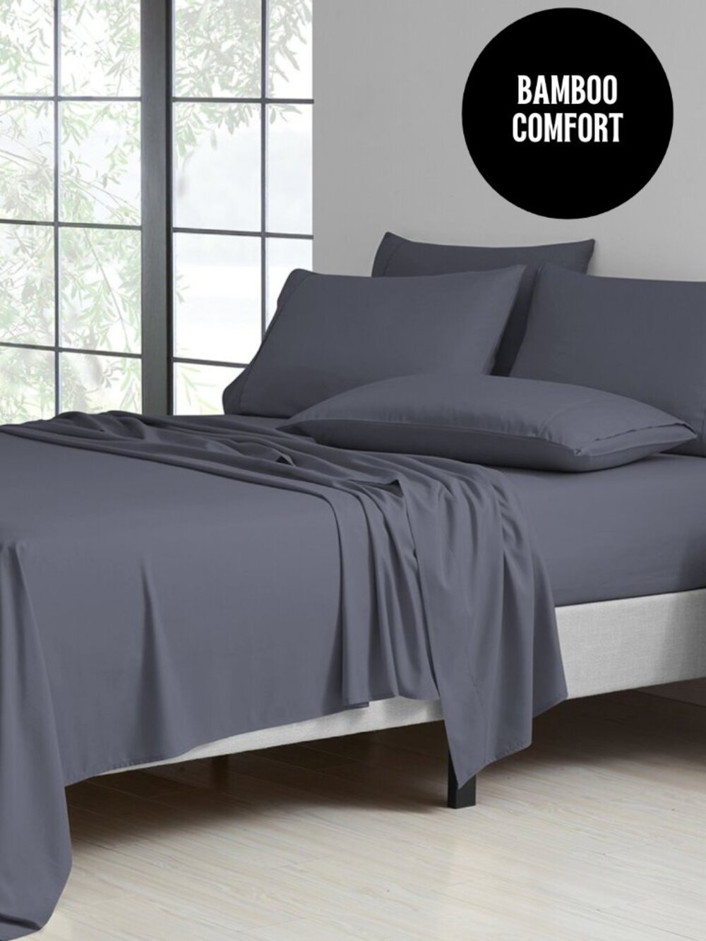 1800TC Eco-Friendly Bamboo Lavender Infused Sleep Easy NEW NWT Sheet Set
